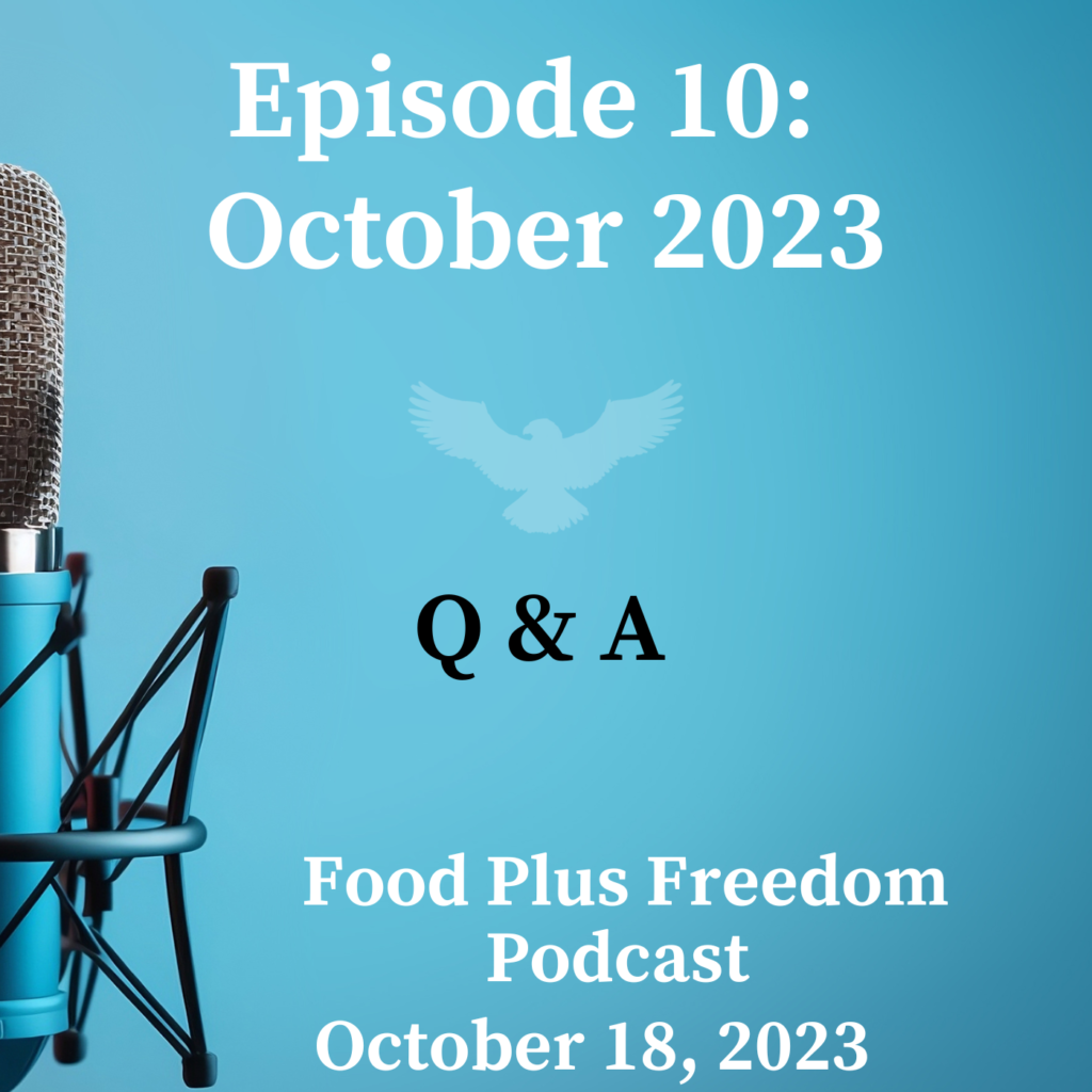 Episode 10 October Q and A
