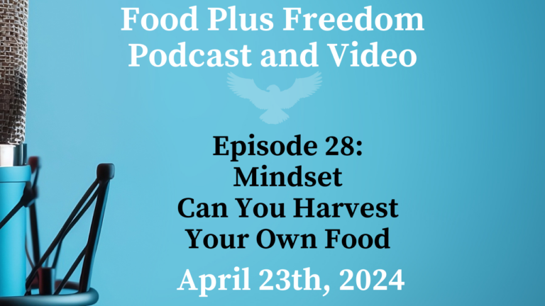 Podcast Episode 28: Mindset Can you harvest your own food?