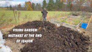 Fixing the garden at the end of season